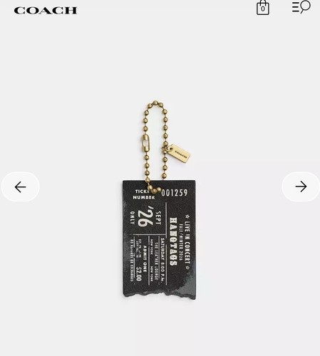 Coach hangtags concert - coach,