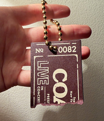 Coach concert ticket bag charm - concert,